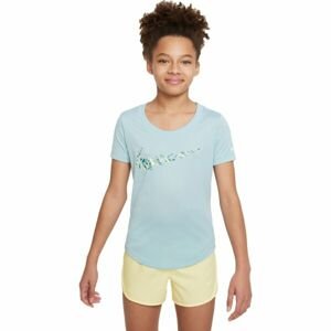 Nike DF TEE SCOOP SE+ Dievčenské tričko, svetlomodrá, veľkosť S