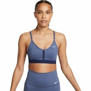 Nike DF INDY V-NECK BRA W Dámska športová podprsenka, modrá, veľkosť S