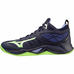 Mizuno WAVE DIMENSION MID Pánska halová obuv, tmavo modrá, veľkosť 41