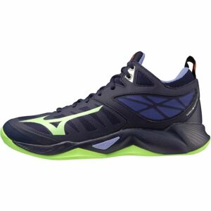 Mizuno WAVE DIMENSION MID Pánska halová obuv, tmavo modrá, veľkosť 42