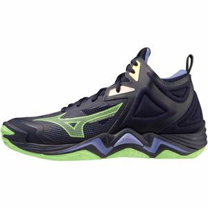 Mizuno WAVE MOMENTUM 3 MID Pánska volejbalová obuv, tmavo modrá, veľkosť 44.5