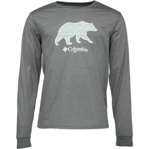 Columbia CSC™ SEASONAL LOGO LS Pánske tričko, tmavo sivá, veľkosť M