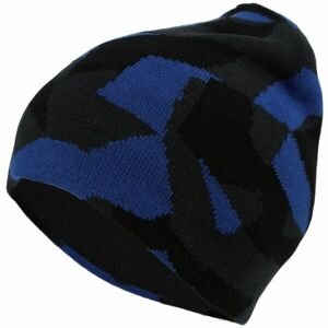 Lewro MAGA Chlapčenská obojstranná pletená čiapka, modrá, veľkosť 12-15