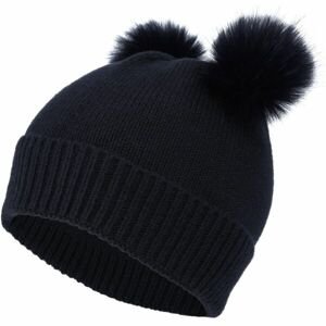 Lewro ROCA Dievčenská pletená čiapka, čierna, veľkosť 12-15