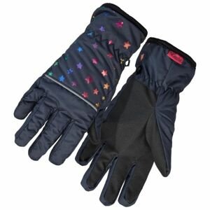 Lewro YALAJA Dievčenské zimné rukavice, tmavo modrá, veľkosť 8-11