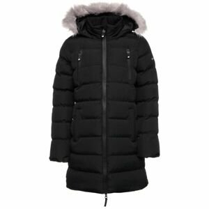 Lotto LORNIE Dievčenský prešívaný zimný kabát, čierna, veľkosť 116-122