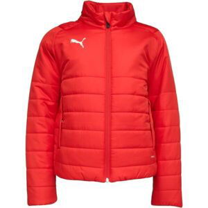 Puma LIGA CASUALS PADDED JKT JR Detská bunda, červená, veľkosť 116