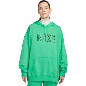 Nike NSW FT OS FLC PO HOODIE SW Dámska mikina, zelená, veľkosť XS