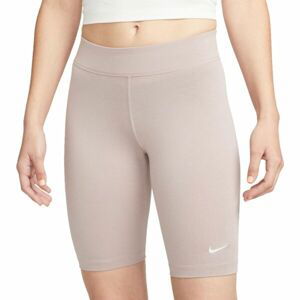 Nike SPORTSWEAR ESSENTIAL Dámske voľnočasové šortky, béžová, veľkosť S