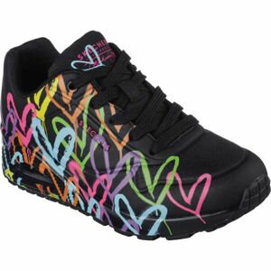 Skechers UNO - HIGHLIGHT LOVE Dámska voľnočasová obuv, čierna, veľkosť 36