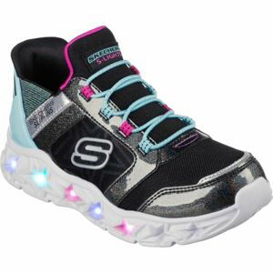 Skechers SLIP-INS: GALAXY LIGHTS Dievčenská voľnočasová obuv, čierna, veľkosť 31