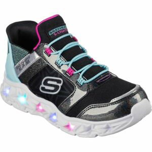 Skechers SLIP-INS: GALAXY LIGHTS Dievčenská voľnočasová obuv, čierna, veľkosť 32
