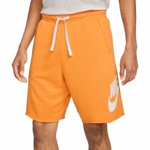 Nike CLUB ALUMNI HBR FT SHORT Pánske šortky, oranžová, veľkosť XXL