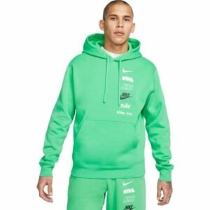 Nike CLUB+ BB PO HOODIE MLOGO Pánska mikina, zelená, veľkosť M