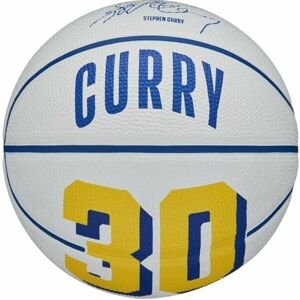 Wilson NBA PLAYER ICON MINI BSKT CURRY 3 Mini basketbalová lopta, biela, veľkosť 3