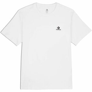 Converse CLASSIC LEFT CHEST SS TEE Unisex tričko, biela, veľkosť XL