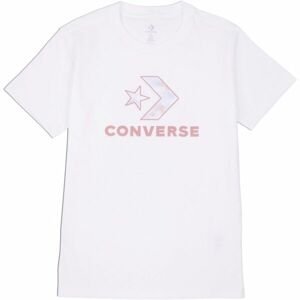 Converse SEASONAL STAR CHEVRON SS TEE Dámske tričko, biela, veľkosť L
