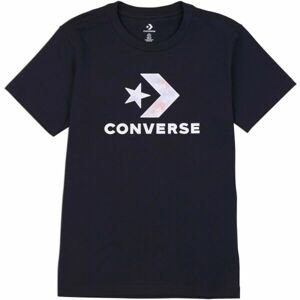 Converse SEASONAL STAR CHEVRON SS TEE Dámske tričko, čierna, veľkosť XL
