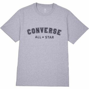 Converse CLASSIC FIT ALL STAR SINGLE SCREEN PRINT TEE Unisex tričko, sivá, veľkosť M