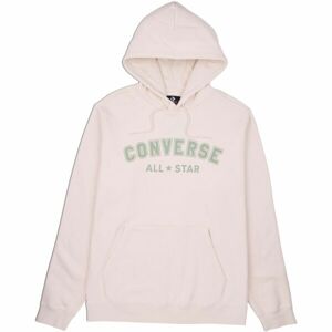 Converse CLASSIC FIT ALL STAR SINGLE SCREEN PRINT HOODIE BB Unisex mikina, ružová, veľkosť L