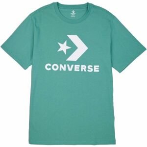 Converse STANDARD FIT CENTER FRONT LARGE LOGO STAR CHEV SS TEE Unisex tričko, svetlo zelená, veľkosť M