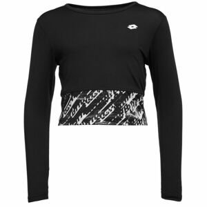 Lotto TALU Dievčenské športové tričko, čierna, veľkosť 128-134