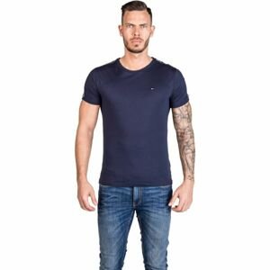 Tommy Hilfiger RN TEE SS Pánske tričko, tmavo modrá, veľkosť XL