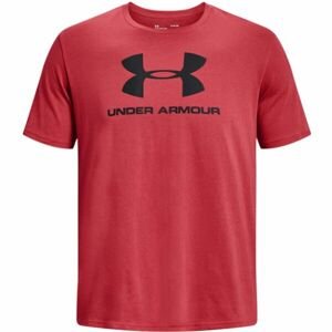 Under Armour SPORTSTYLE LOGO SS Pánske tričko, červená, veľkosť L