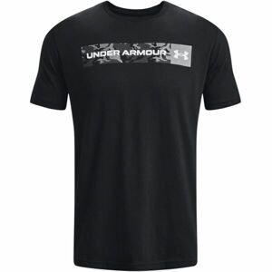 Under Armour UA CAMO CHEST STRIPE SS Pánske tričko, čierna, veľkosť L