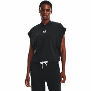 Under Armour UA RIVAL TERRY SS HOODIE Dámska fitness mikina, čierna, veľkosť L