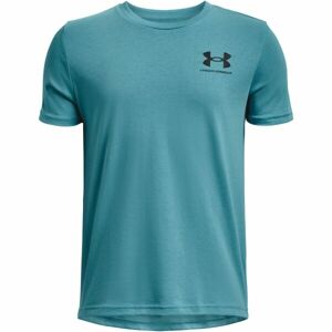 Under Armour SPORTSTYLE LEFT CHEST SS Chlapčenské polo Tričko s krátkym rukávom, modrá, veľkosť L