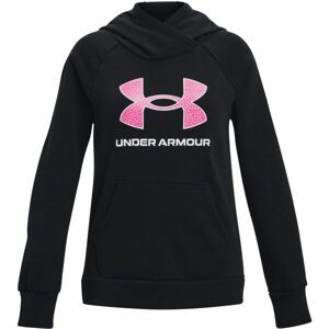 Under Armour RIVAL FLEECE BL HOODIE Dievčenská mikina, čierna, veľkosť yxl