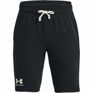 Under Armour UA RIVAL TERRY SHORT Chlapčenské kraťasy, čierna, veľkosť ysm