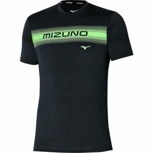 Mizuno CORE MIZUNO TEE Pánske bežecké tričko, čierna, veľkosť S