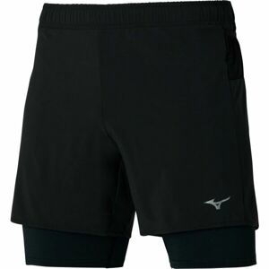 Mizuno ER 5.5 2IN1 SHORT Pánske športové šortky, čierna, veľkosť XL