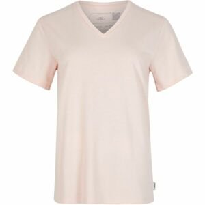 O'Neill ESSENTIALS V-NECK T-SHIRT Dámske tričko, béžová, veľkosť S