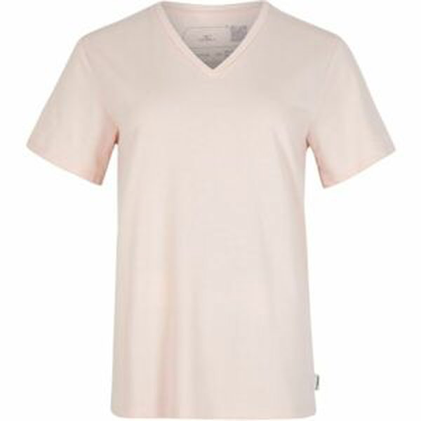 O'Neill ESSENTIALS V-NECK T-SHIRT Dámske tričko, béžová, veľkosť XS
