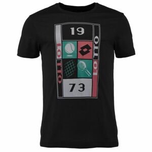 Lotto TEE SUPRA VII Pánske tričko, čierna, veľkosť 2XL