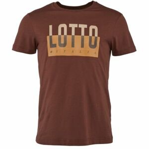 Lotto TEE ORIGINS III Pánske tričko, hnedá, veľkosť 2XL