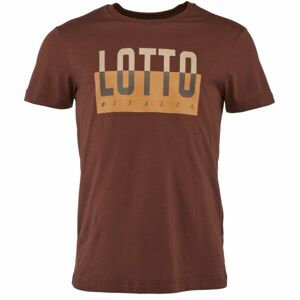 Lotto TEE ORIGINS III Pánske tričko, hnedá, veľkosť XL