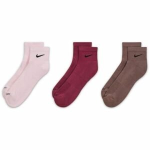 Nike EVERYDAY PLUS Pánske stredne vysoké ponožky, ružová, veľkosť M