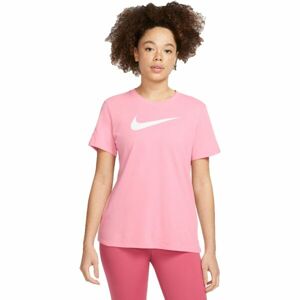 Nike NK DF TEE SWOOSH Dámske tričko, ružová, veľkosť XS