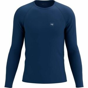 Compressport Pánske tréningové tričko s dlhým rukávom Pánske tréningové tričko s dlhým rukávom, modrá, veľkosť S