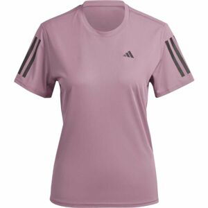 adidas OWN THE RUN TEE Dámske bežecké tričko, ružová, veľkosť M