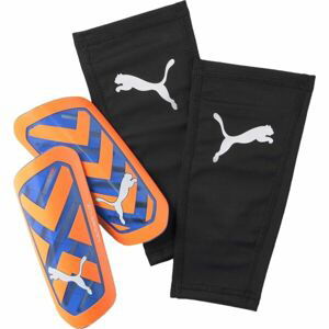 Puma ULTRA FLEX SLEEVE Detské futbalové chrániče, oranžová, veľkosť