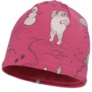 Lewro RONO Detská tenká čiapka, ružová, veľkosť 12-15