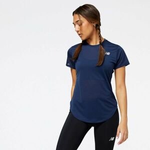 New Balance ACCELERATE SS TOP Dámske športové tričko, tmavo modrá, veľkosť L