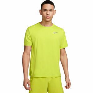 Nike NK DF UV MILER SS Pánske tréningové tričko, reflexný neón, veľkosť 2XL