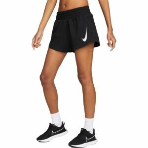 Nike SWOOSH SHORT VENEER VERS Dámske šortky, čierna, veľkosť M