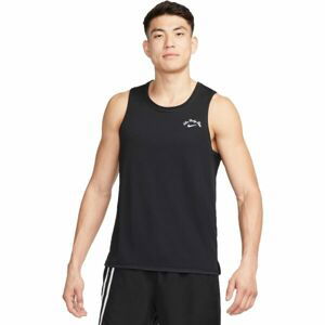 Nike DF MILER TANK DYE Pánske tielko, čierna, veľkosť XL